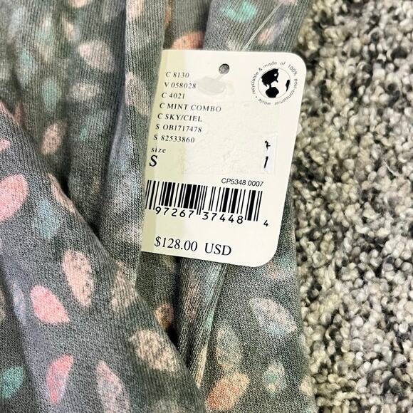 Free People Shayla Wrap Maxi Dress in Mint Combo Size Small NWT BohoCore‎ - Picture 5 of 11